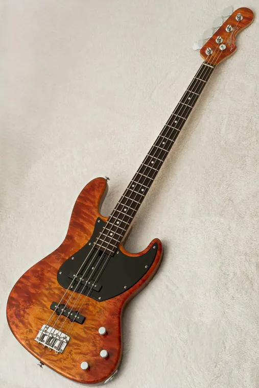 Momose MJ1-EWC/BT/R -Honey Burst Vertical Gradation / HB-VGR- Honey Burst Vertical Gradation 实物图