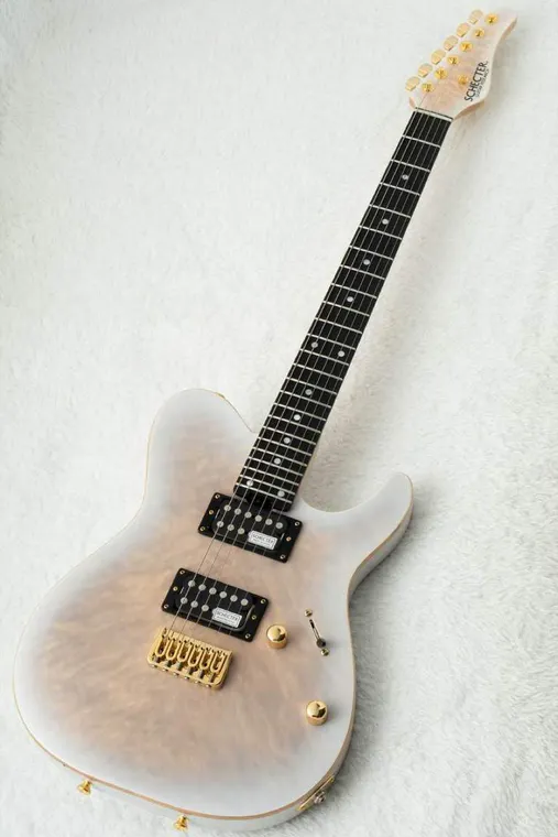 Schecter KR-24-2H-FXD Blonde / Gold Hardware 实物图