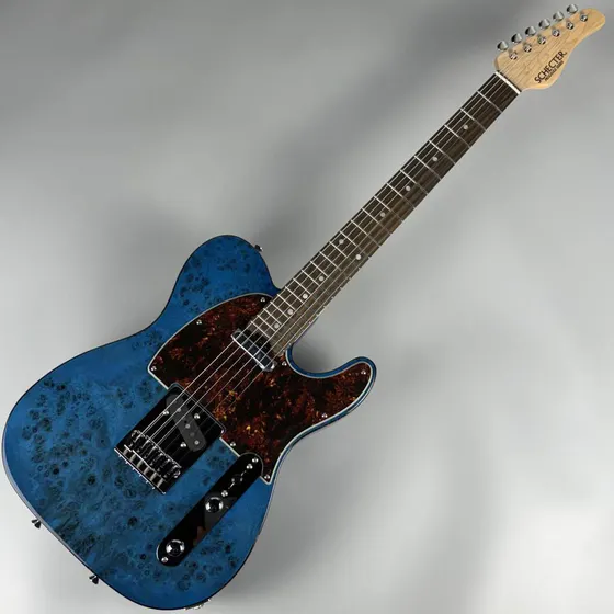 Schecter PS-PT-BURL/R Blue 实物图