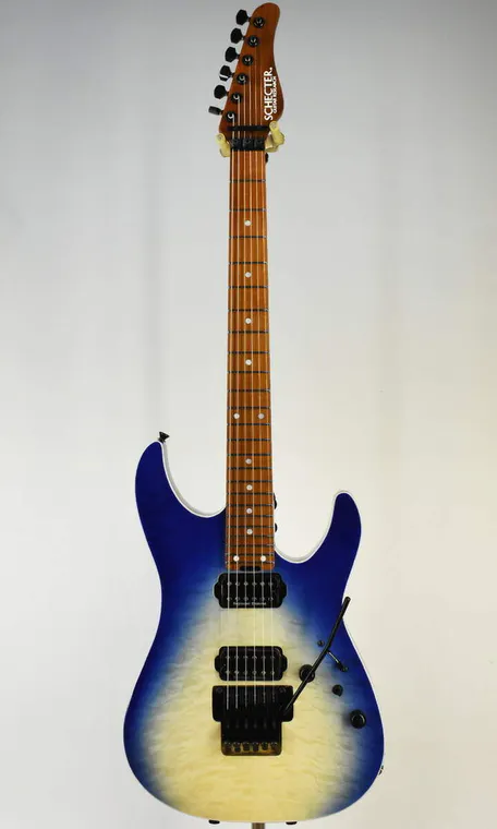 Schecter NV-2H-KO-CB/PS/RN Yellow Blue Burst 实物图