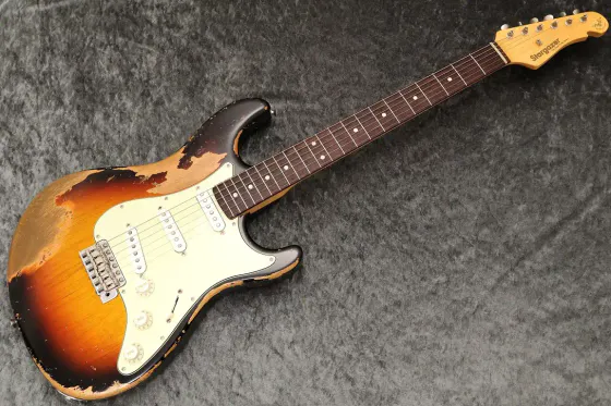 Sugi Kurosawa Limited Stargazer 3S Alder/Vintage Rosewood FB · 3Tone Sunburst Heavy Aged 3Tone Sunburst Heavy Aged 实物图
