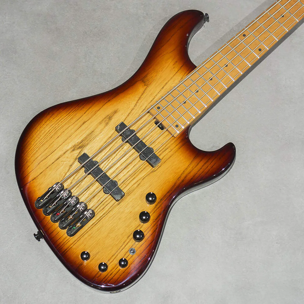 Ibanez MDM1305-NAB · Natural Stained Amber Burst · Body front and natural grain detail