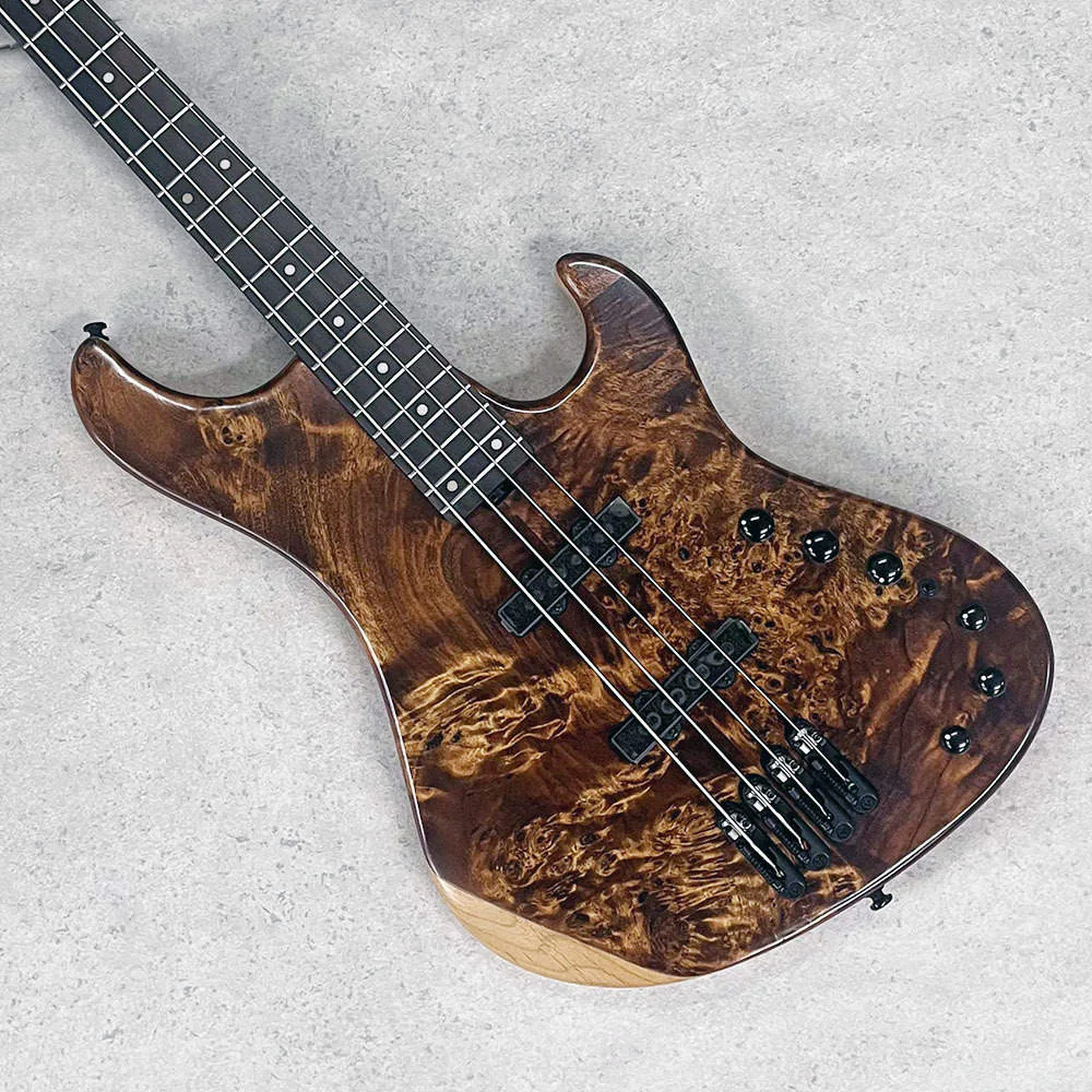 Ibanez MDM1600-NML · Natural Mocha Low Gloss · Angled body and top view