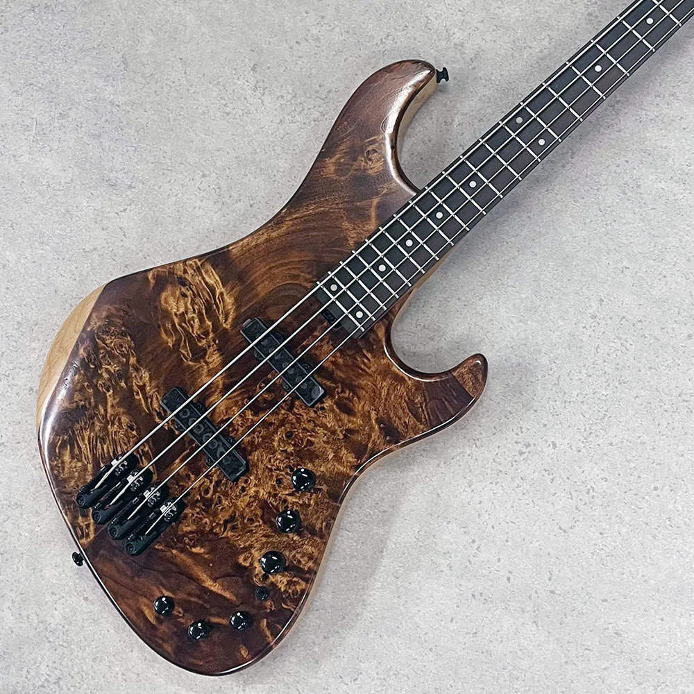 Ibanez MDM1600-NML · Natural Mocha Low Gloss · Body front and burl figure detail