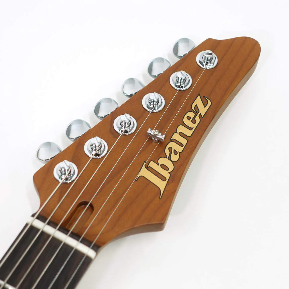 Ibanez AZ2204N-AWD · Antique White Blonde · Actual instrument: headstock front