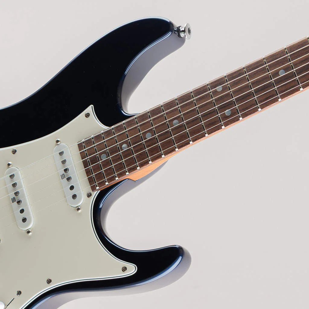 Ibanez AZ2204NW-DTB · Dark Tide Blue · Actual instrument: upper frets and body joint