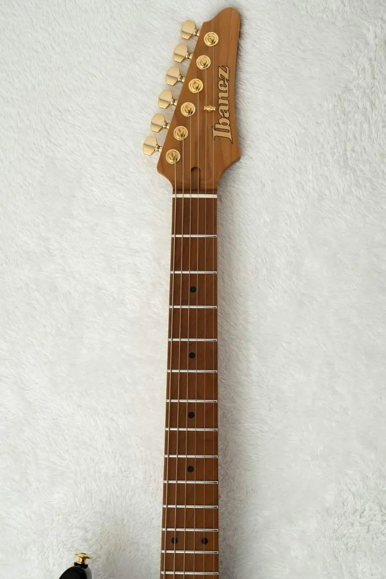 Ibanez AZ2204AG-TFB · Tri Fade Burst · Actual instrument: neck and fingerboard front