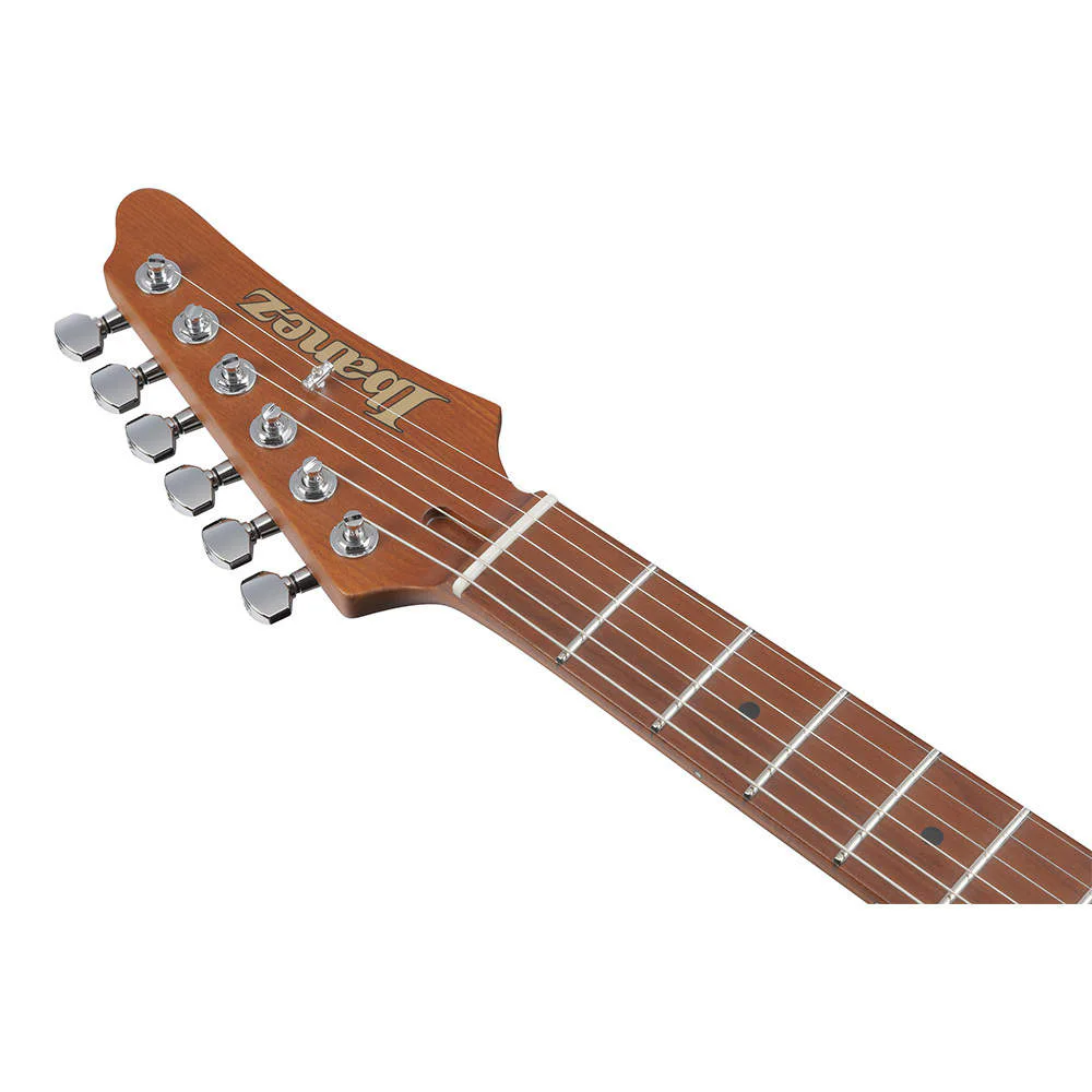Ibanez AZ2402-ROM · Roadster Orange Metallic · Manufacturer model reference: neck and fingerboard front
