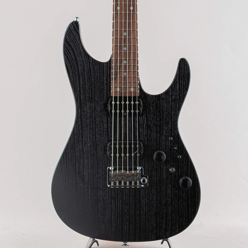Ibanez AZ2402AR-CGB · Coarse Grain Black Flat · Actual instrument: body front