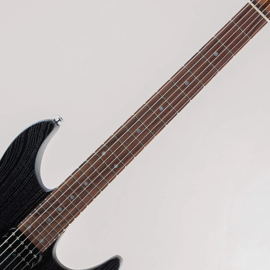 Ibanez AZ2402AR-CGB · Coarse Grain Black Flat · Actual instrument: fingerboard detail