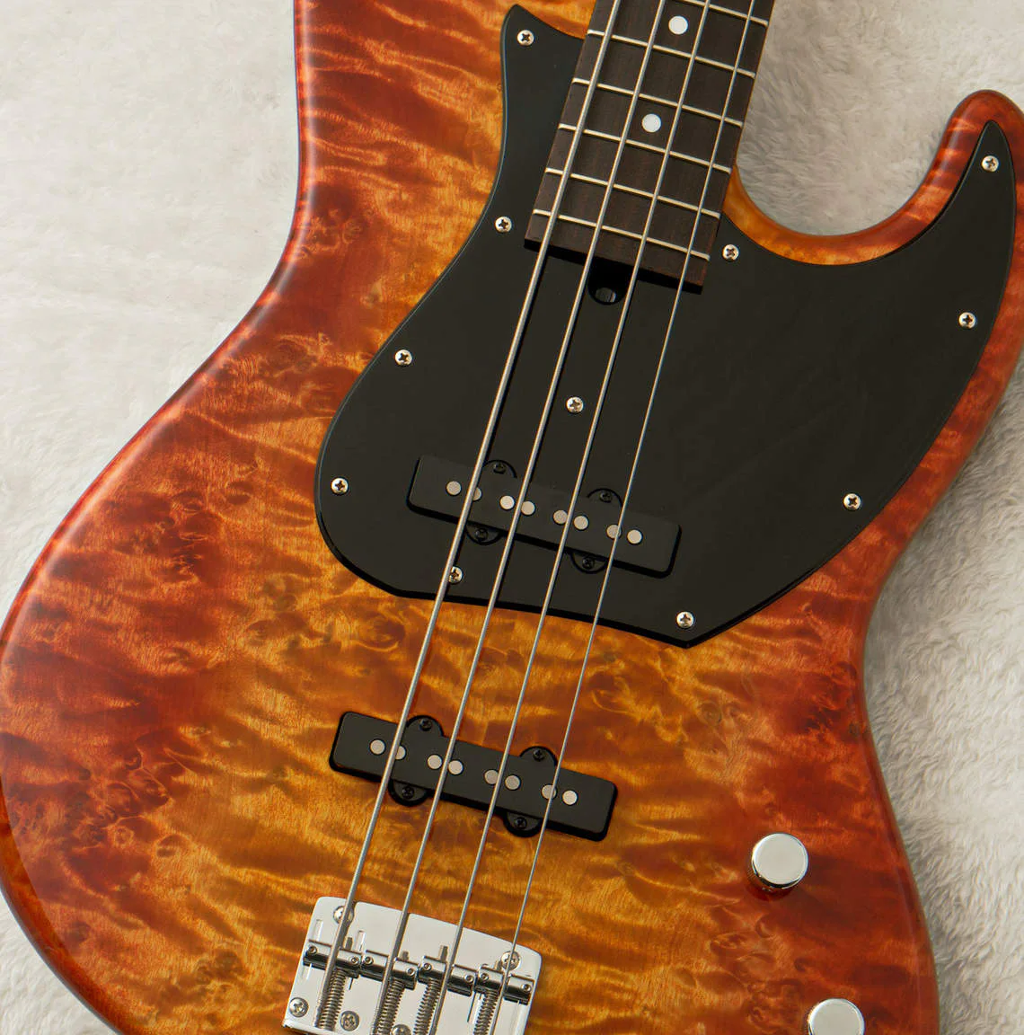 Momose MJ1-EWC/BT/R -Honey Burst Vertical Gradation / HB-VGR- · Actual instrument detail