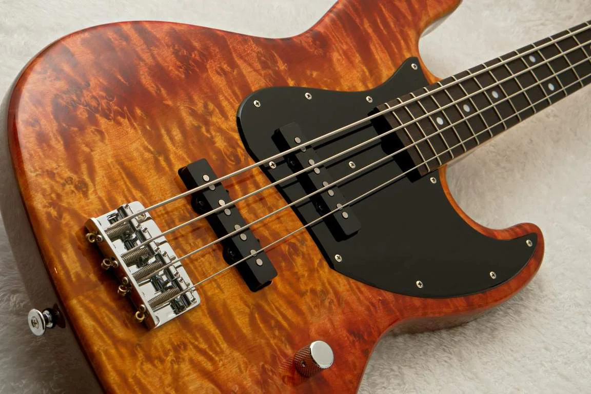Momose MJ1-EWC/BT/R -Honey Burst Vertical Gradation / HB-VGR- · Actual instrument detail 1