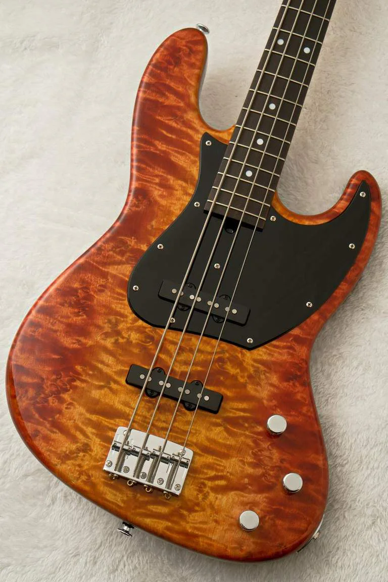 Momose MJ1-EWC/BT/R -Honey Burst Vertical Gradation / HB-VGR- · Actual instrument detail 4