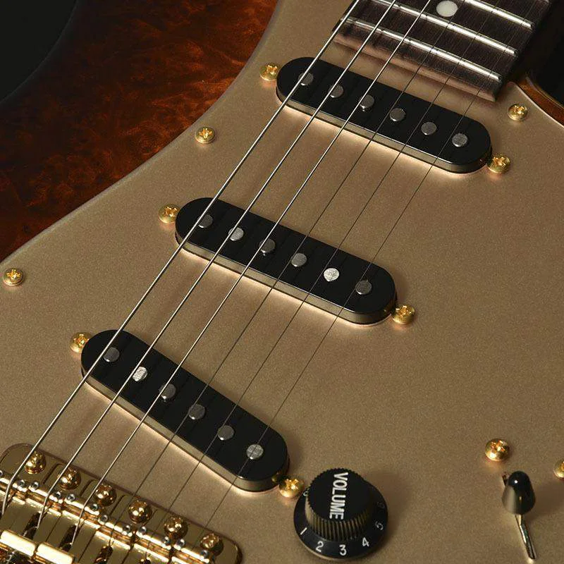 Momose MC-Marblewood/R G 3T-VGR · 3-Tone Vintage Gradation · Actual instrument detail 5