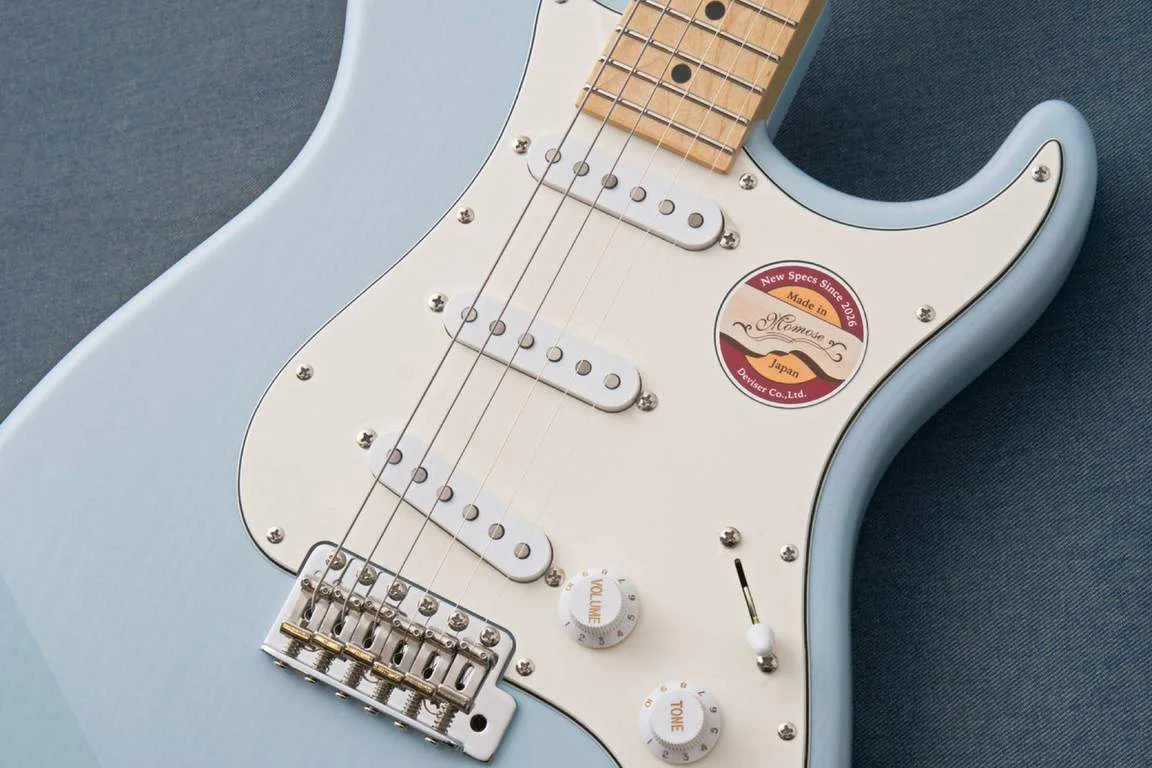 Momose MC2/M · Sonic Blue Blonde · Actual instrument detail 1