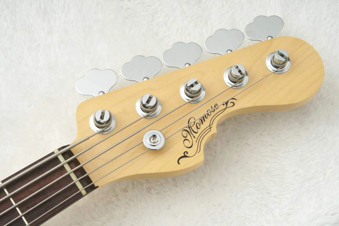 Momose MJ・Five2/R · Sonic Blue Blonde · Actual headstock front