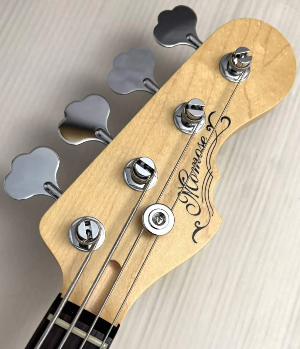 Momose MJ1-STD/R · BLK · Actual headstock front