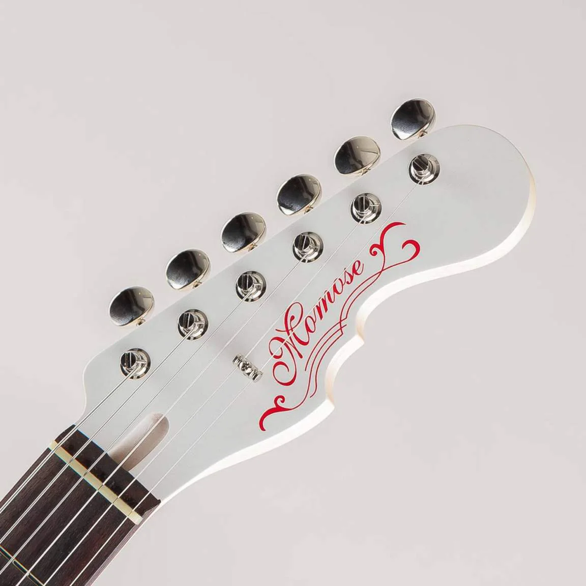 Momose MJS1-ADZ-RD/R WH/OIL-MH · White Oil · Actual headstock front