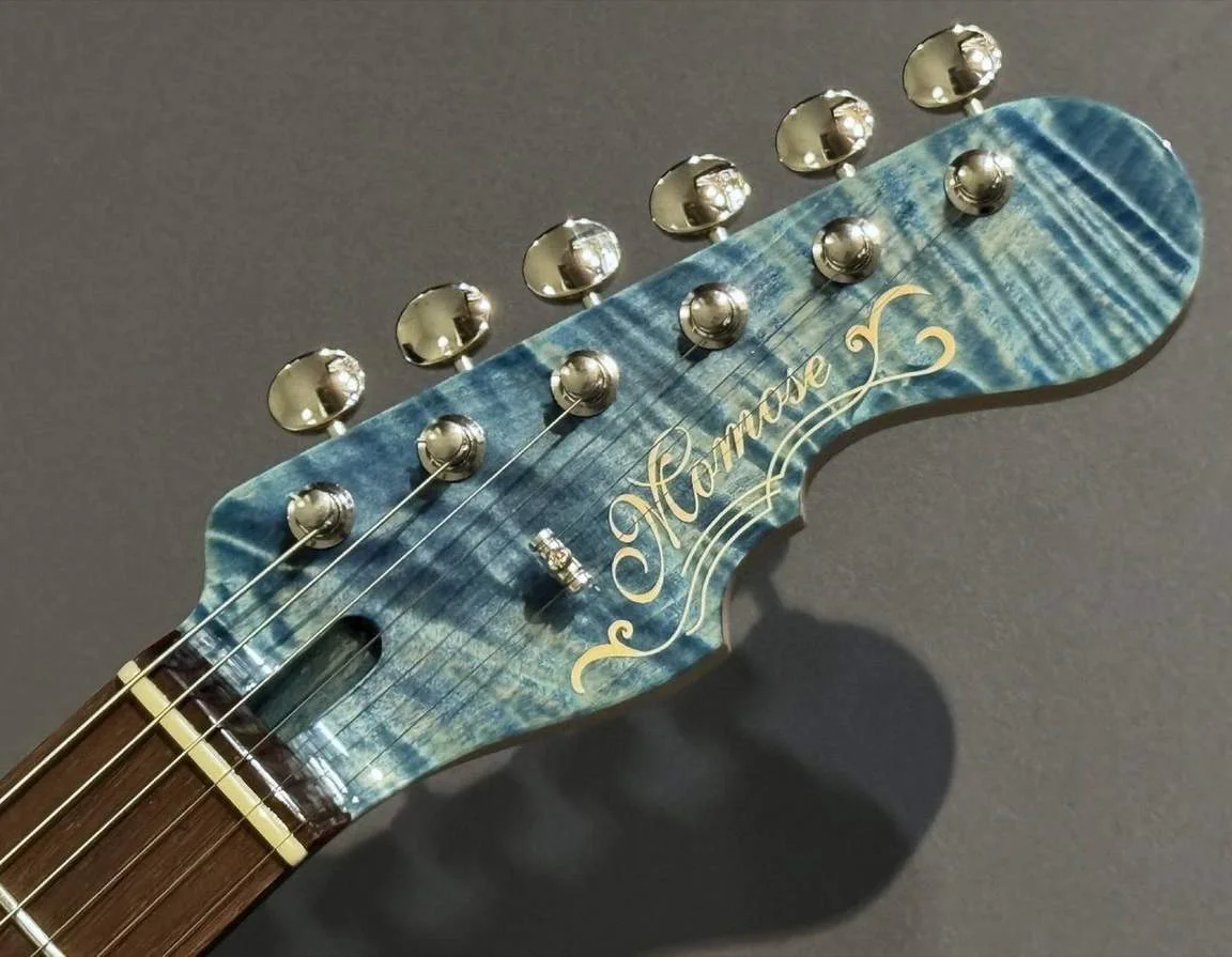 Momose MC-TOCHI SP'26/NJ · Fade Blue · Actual headstock front