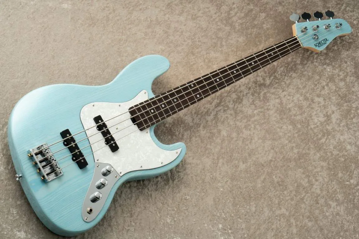 Schecter CB-1-AS · See-Through Sonic Blue