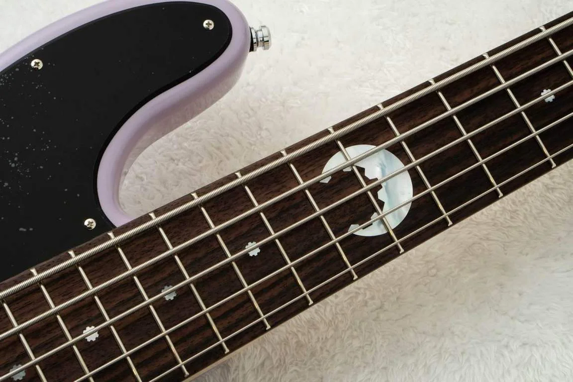 Schecter AC-EXB-5-AveMujica/Timoris/SIG · See-Through Lilac · Actual instrument detail 1