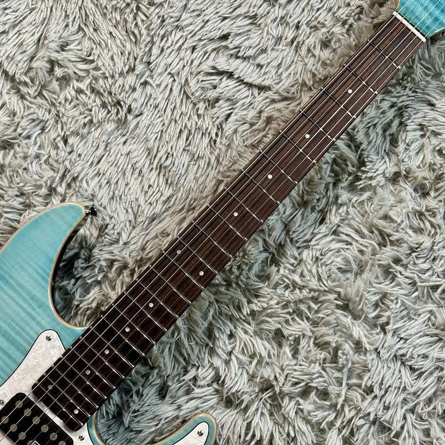 Schecter L-SD-DX-24-VTR/R · Aqua Blue · 实物细节照片 1