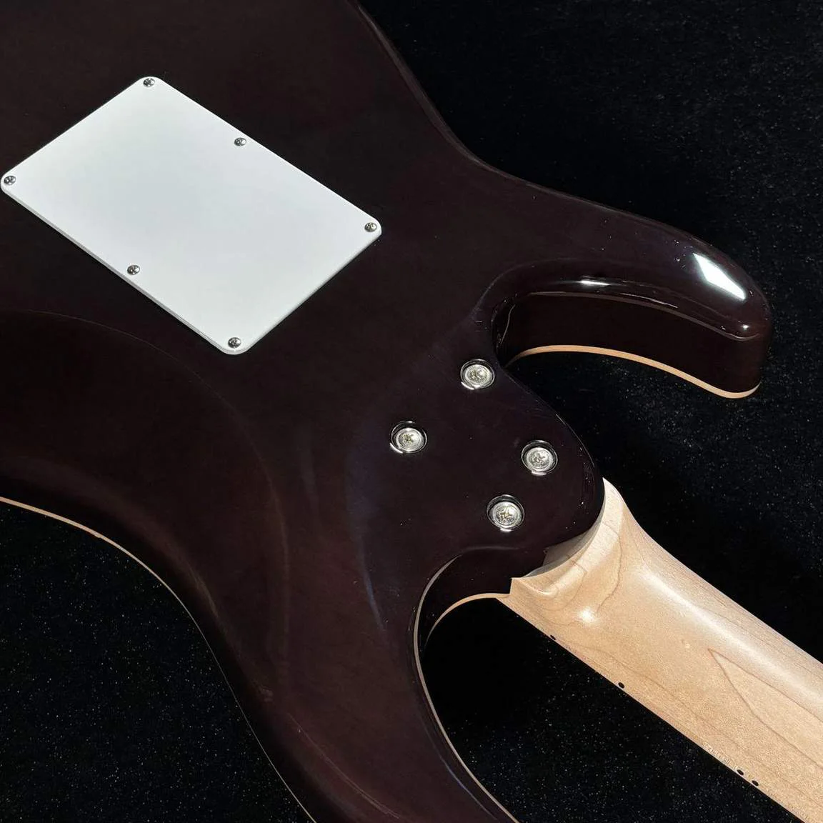 Schecter SD-2-24-AL · See-Through Red · SG-0106 · Actual instrument detail 2