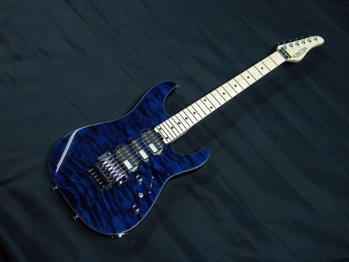 Schecter NV-III-24-AL · See-Through Blue