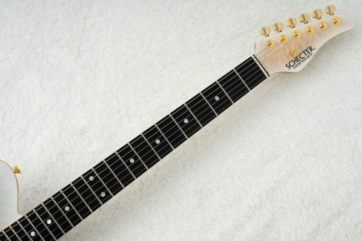 Schecter KR-24-2H-FXD · Blonde / Gold Hardware · Actual instrument detail 1