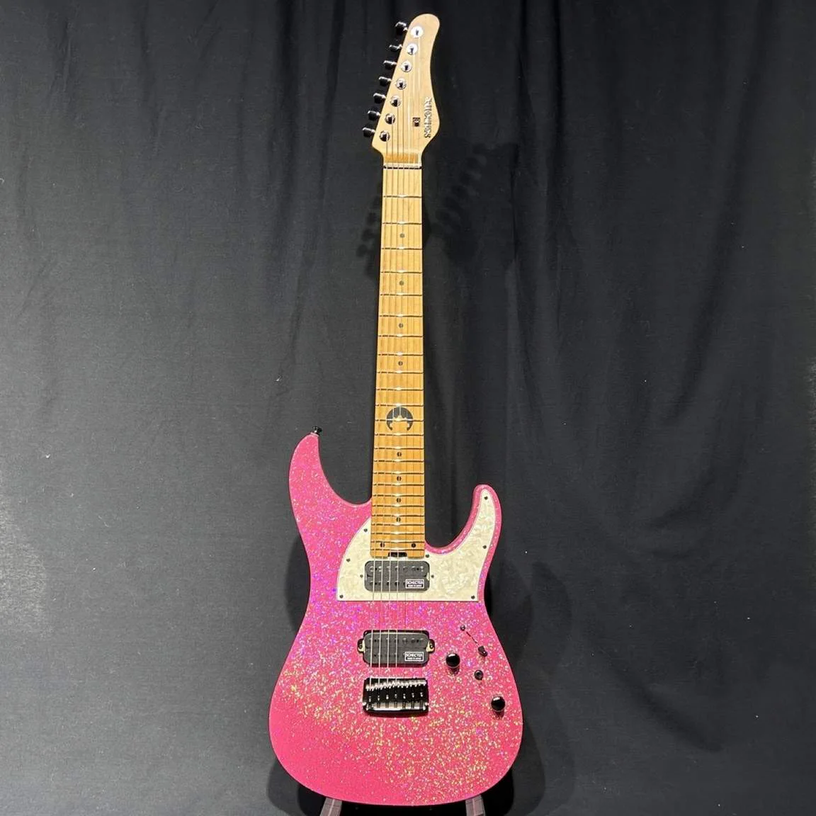 Schecter AC-EX-7-AveMujica/Mortis/SIG · Pink Glitter