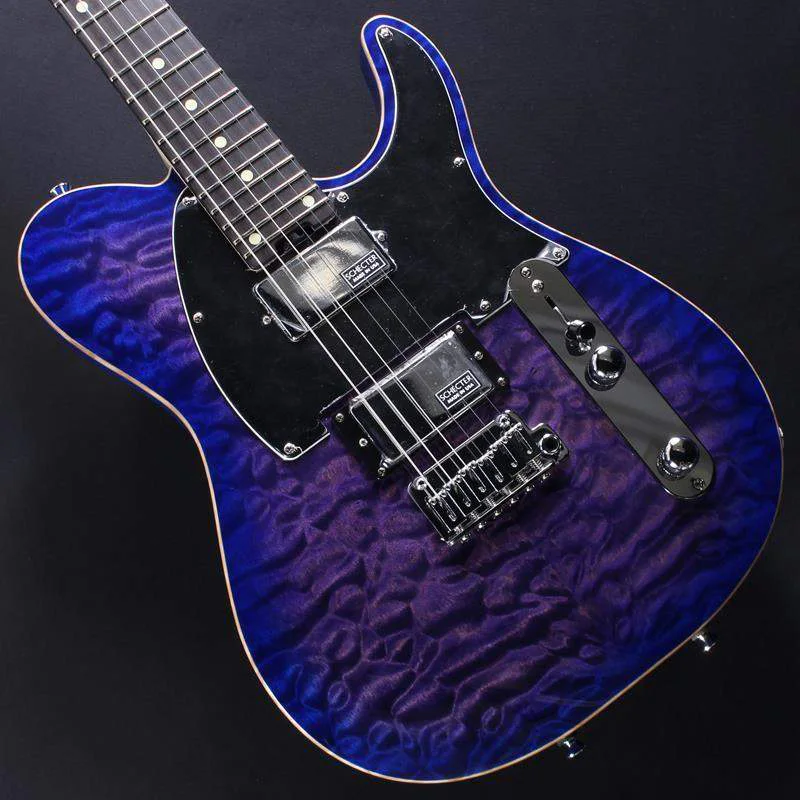 Schecter PT-24-CTM-VTR · Trans Purple Burst · Actual instrument detail 1