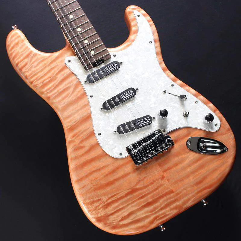 Schecter ST3-22-CTM-VTR · Strawberry Ice · Actual instrument detail 2