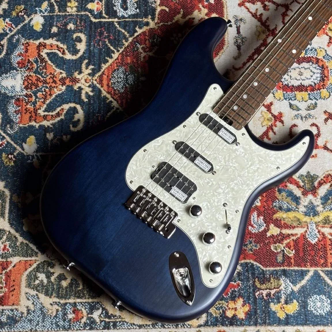 Schecter PS-S-ST-4-AL-N/R · Deep Blue · Actual instrument, body front