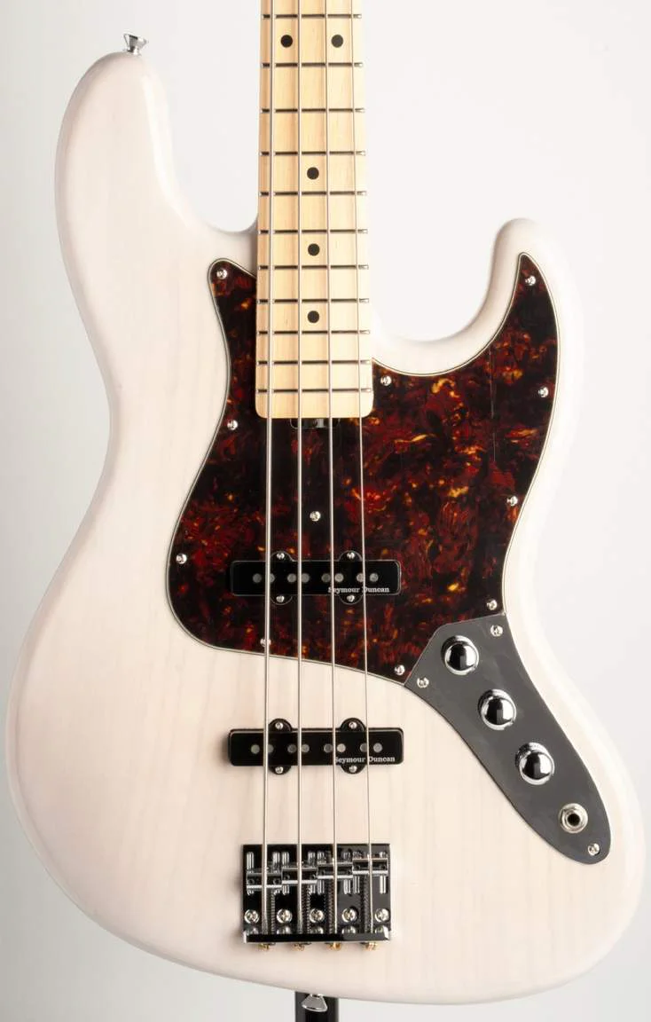 Schecter PS-JB-AS-MAB · See-Through White · Actual instrument, body front