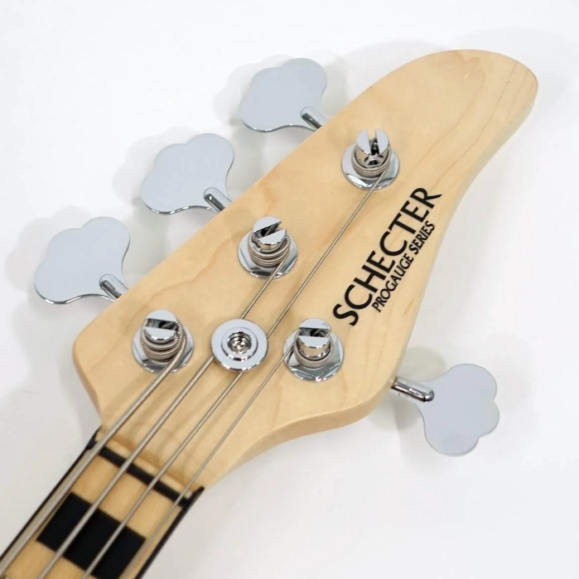 Schecter PA-TM FACT TOMOHIRO · Black · Actual instrument, headstock front
