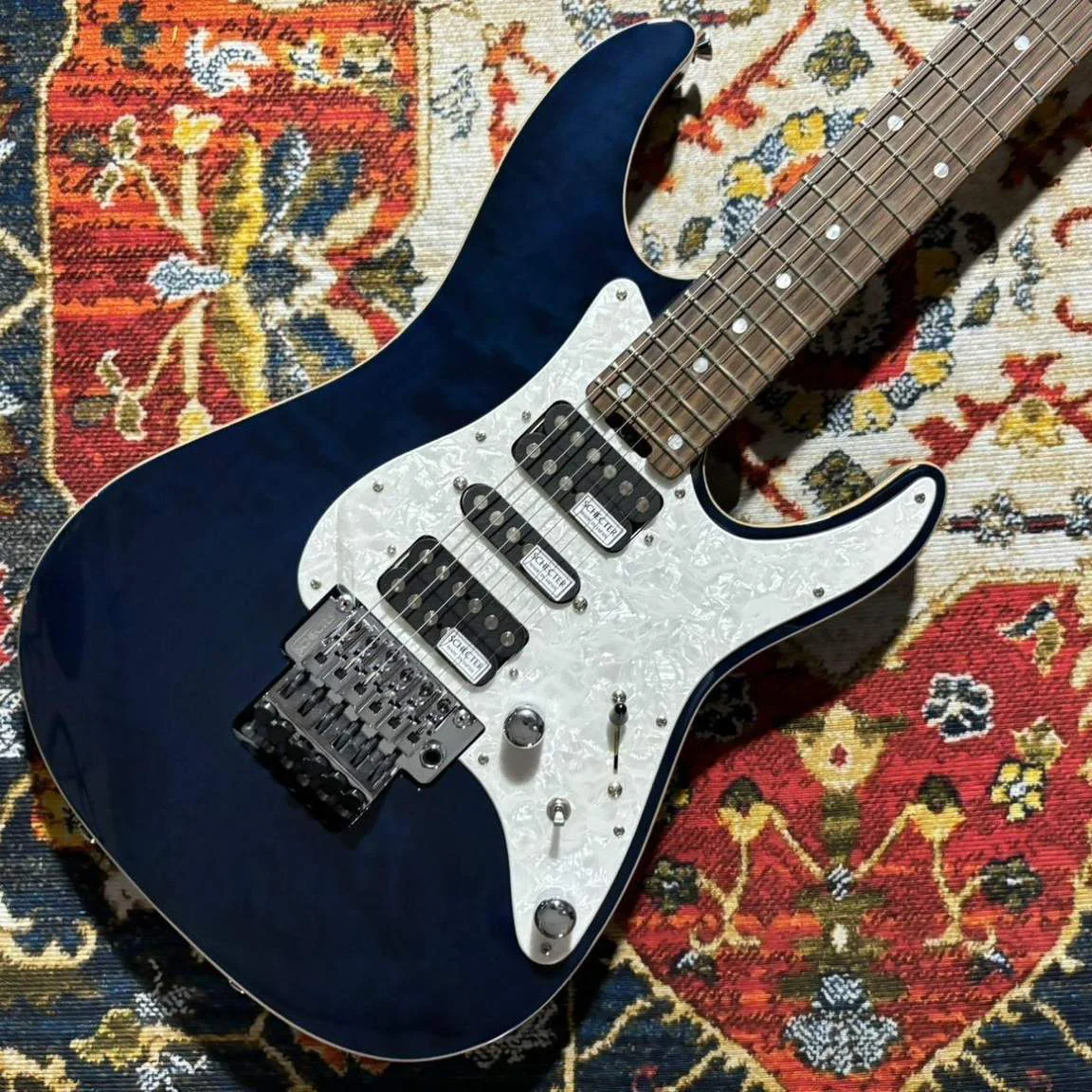Schecter SD-2-24-AL/R BLU · Blue · Actual instrument detail 1