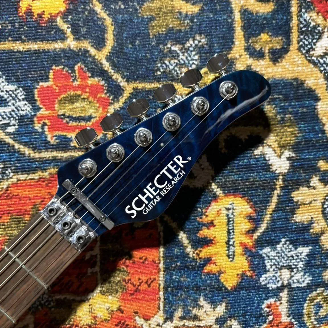 Schecter SD-2-24-AL/R BLU · Blue · Actual instrument detail 2