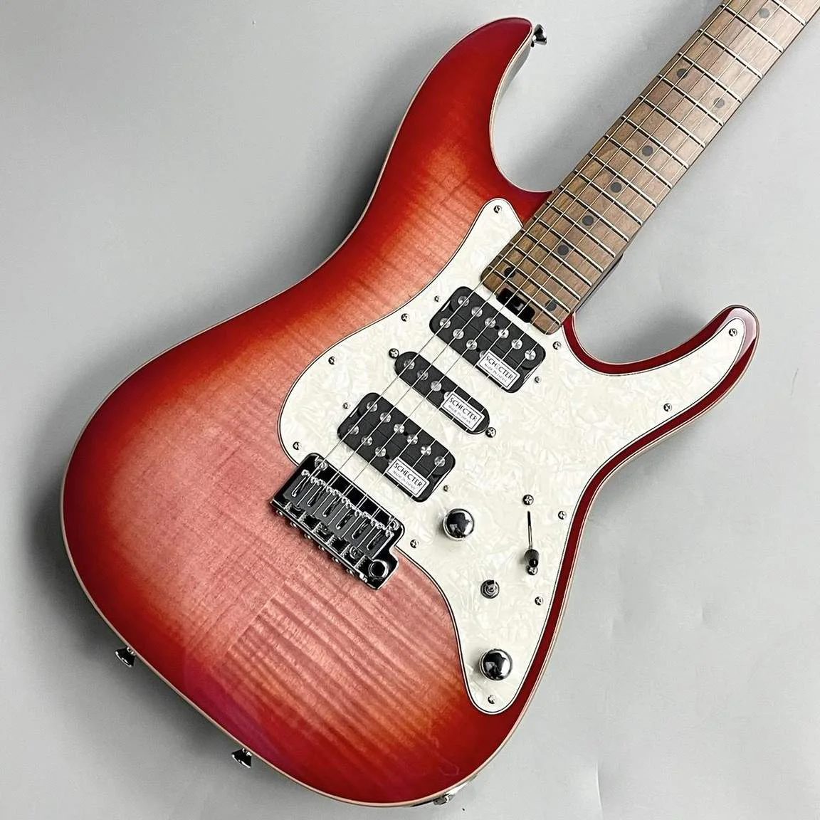 Schecter SD-2-24-AL-VTR-FM/RM · See-Through Orange · 实物细节照片 1