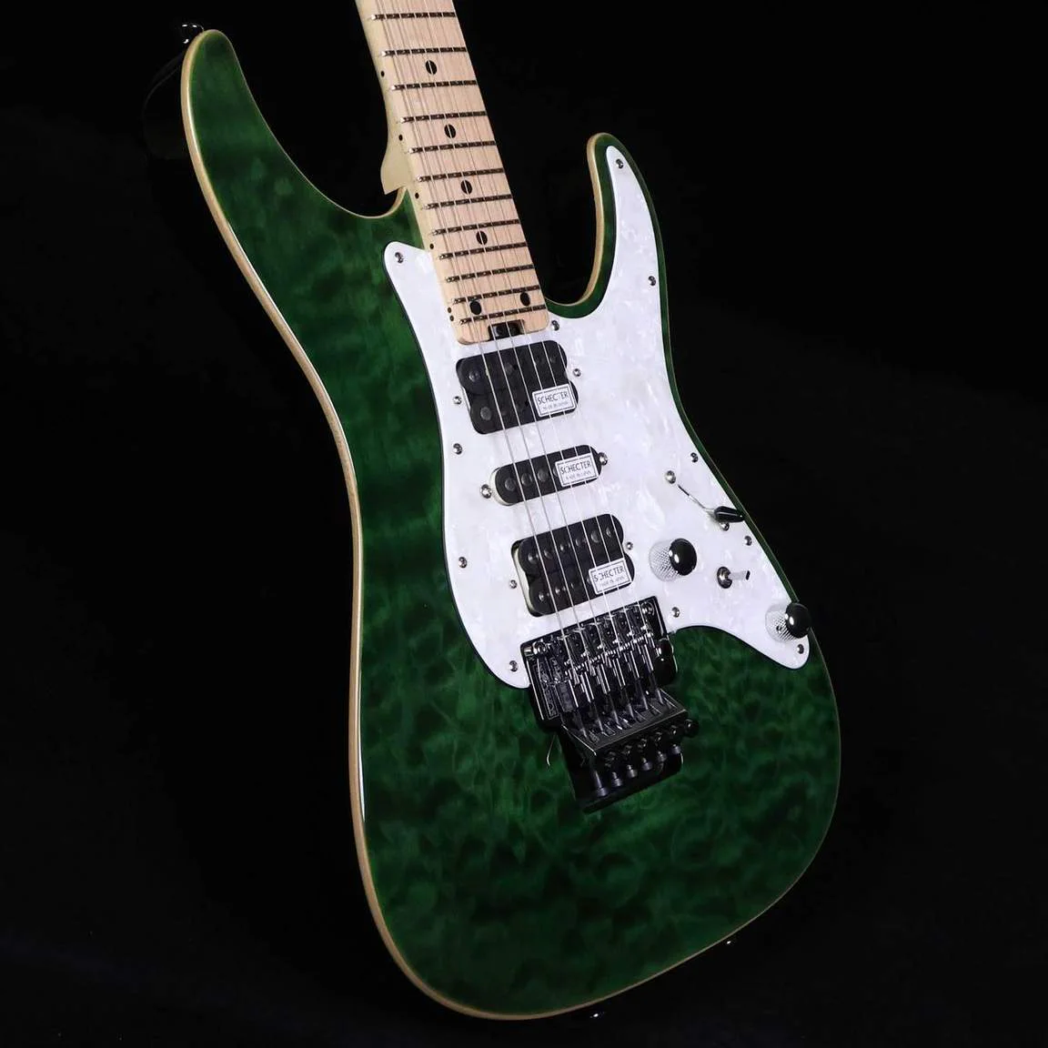 Schecter SD-2-24-AL/M · Green · Actual instrument detail 4