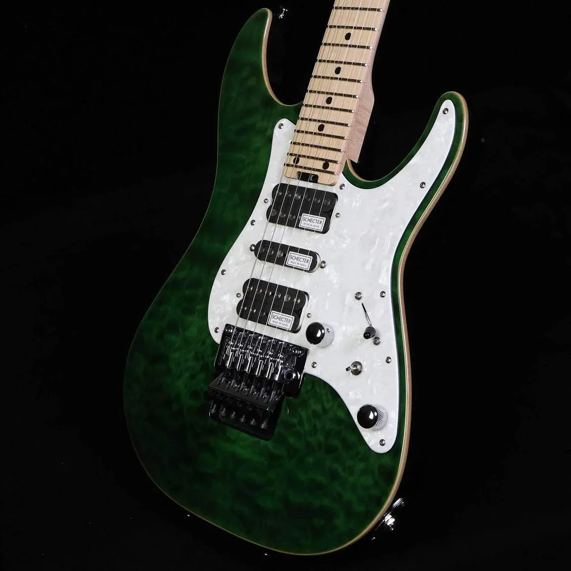 Schecter SD-2-24-AL/M · Green · Actual instrument detail 5