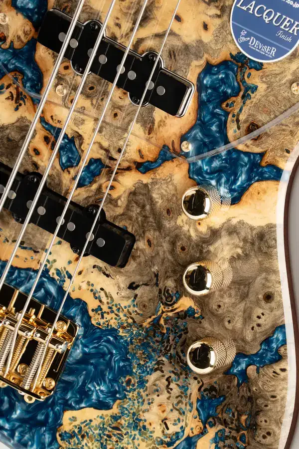 Momose MJ1-CTM Buckeye Burl Natural · Actual front detail