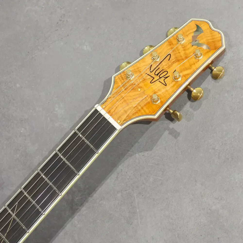 Sugi SH485MUE CHE/40'MAHO · NAT · NAT / Natural · Headstock front