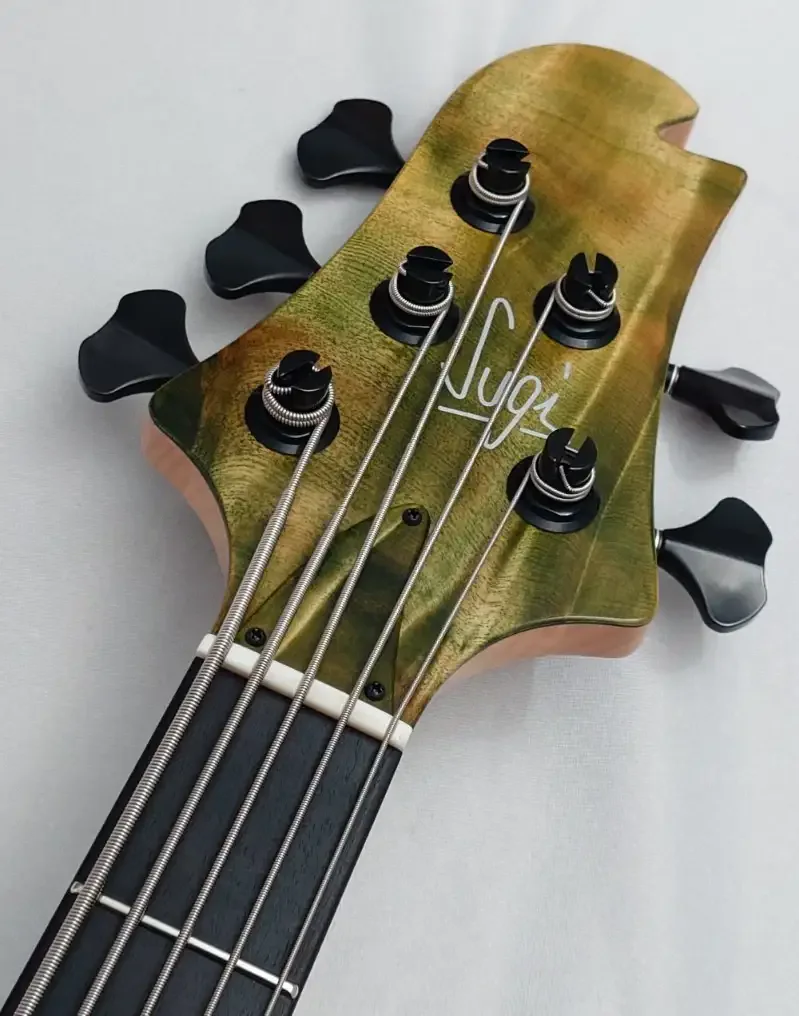 Sugi NB5E 432 2HH Fullmoon Maple/F-MAHO · Deep Forest Green · Instrument photo 6