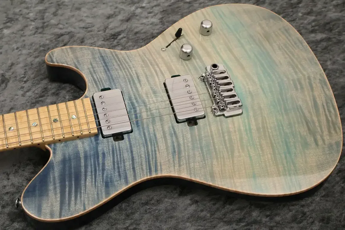Sugi Custom Order DS496FM EX Grade Exotic Maple/HM/Ash · Sandy Beach Blue · 实物照片 5
