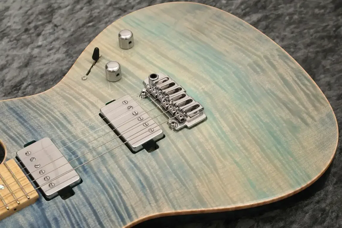 Sugi Custom Order DS496FM EX Grade Exotic Maple/HM/Ash · Sandy Beach Blue · 实物照片 6