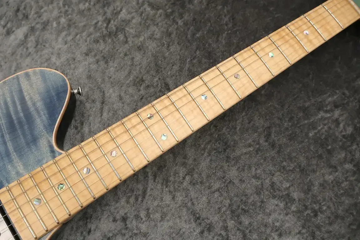 Sugi Custom Order DS496FM EX Grade Exotic Maple/HM/Ash · Sandy Beach Blue · 实物照片 9