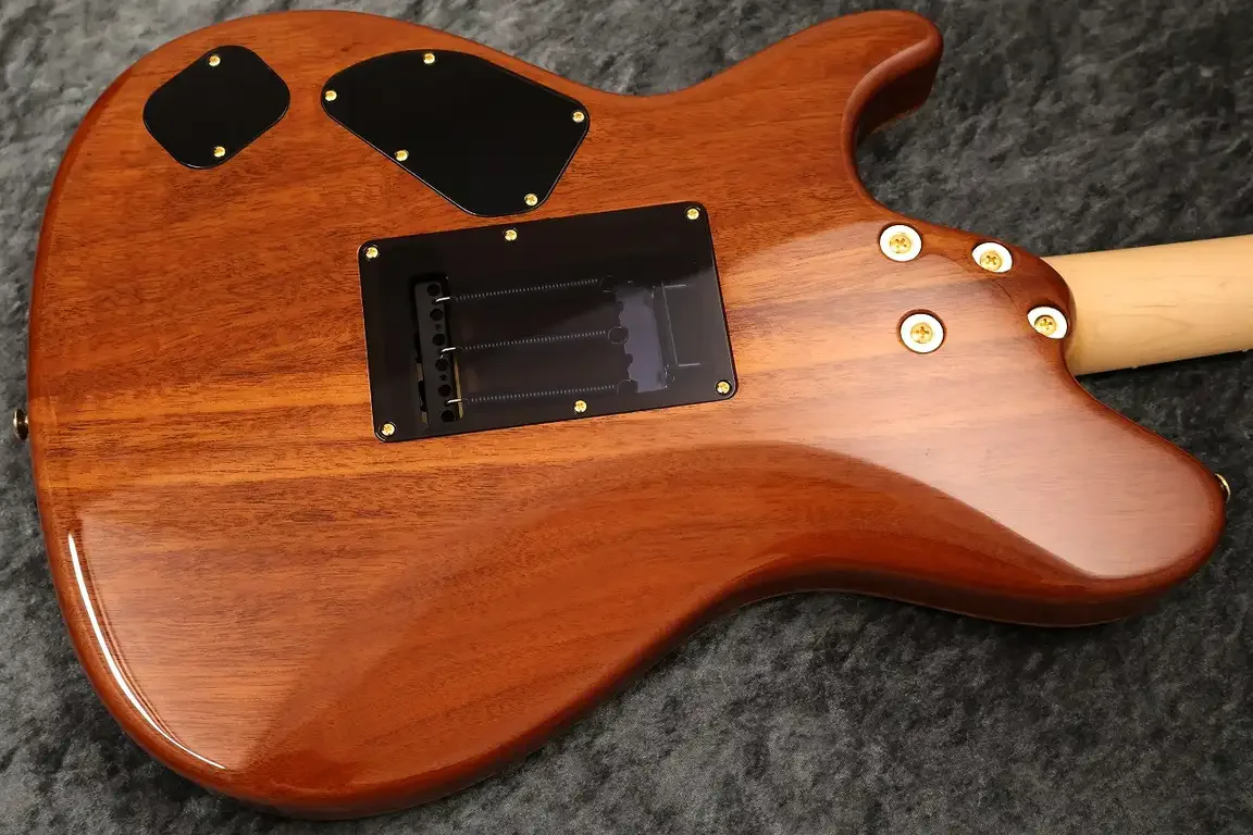 Sugi Custom Order DS496E 6A Quilt Maple/HM/F-Maho · Dark See Through Blue · Instrument photo 11
