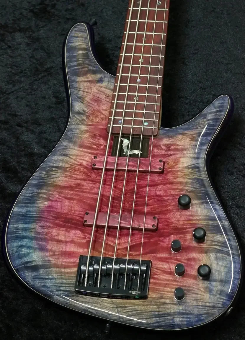 Sugi Custom Order NB5C A 432 Premium Burl Maple/Alder · Tyrian Purple · Instrument photo 2