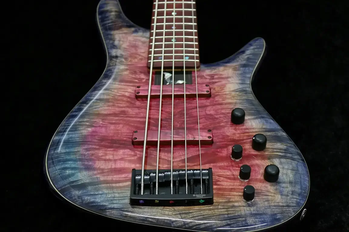 Sugi Custom Order NB5C A 432 Premium Burl Maple/Alder · Tyrian Purple · Instrument photo 3