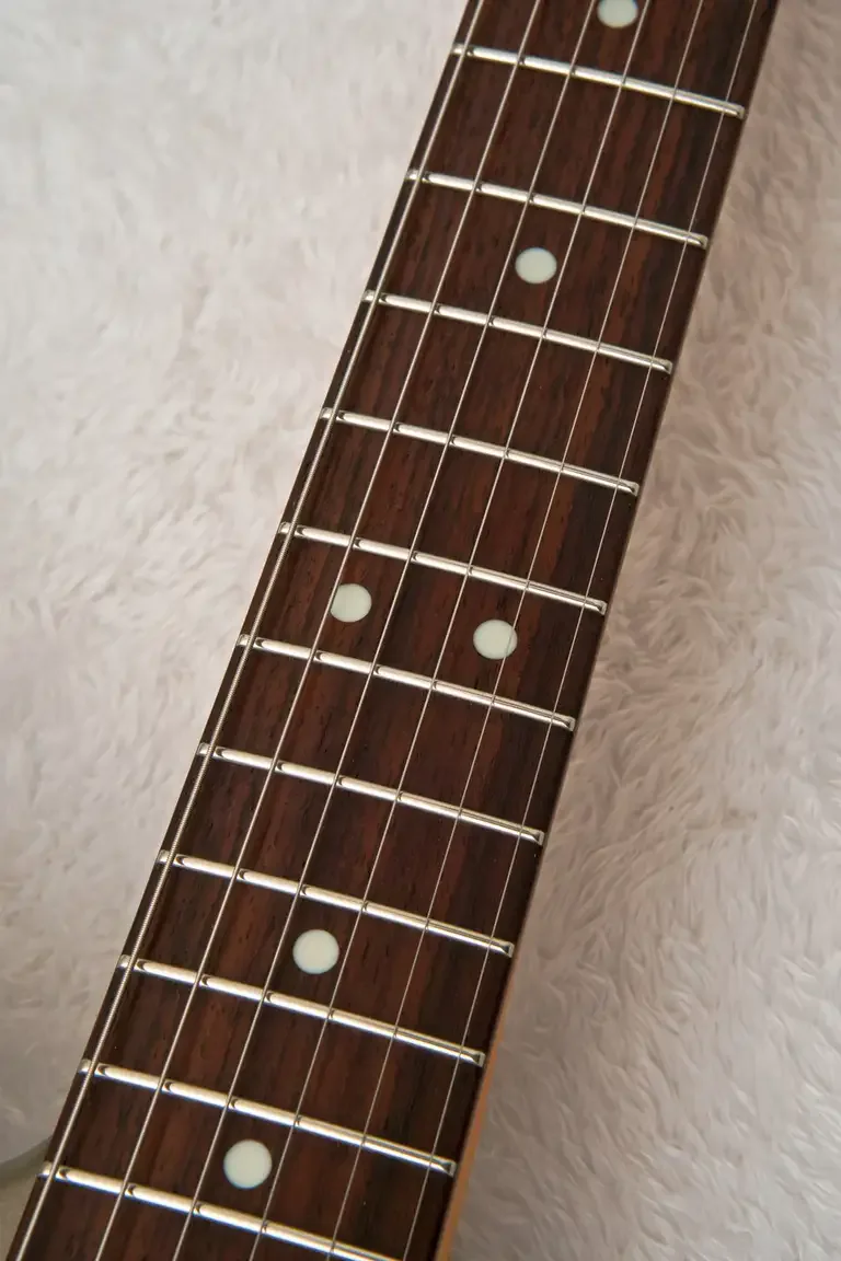 Fender 2026 Made in Japan Hybrid II Jazzmaster · Matte Champagne Mirage · Actual instrument detail